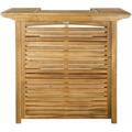 Safavieh Monterey Bar Table With Stools- Teak Look - 42.1 X 46.1 X 27.2 In. PAT7011A